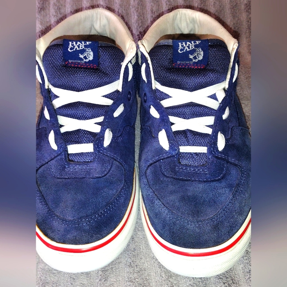 Vans Blue Suede Half Cab Pro's